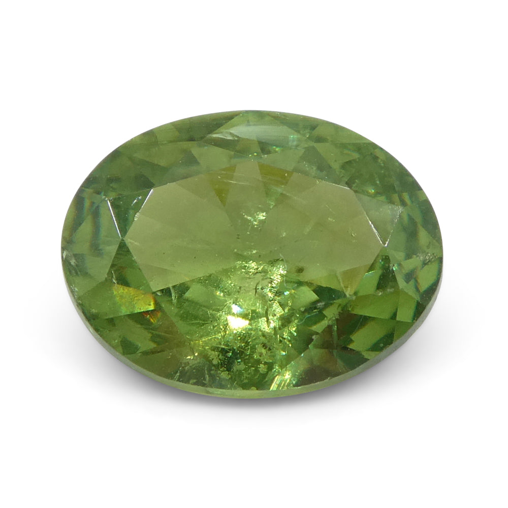 1.91ct Oval Green Demantoid GIA Certified  Unheated - Skyjems Wholesale Gemstones