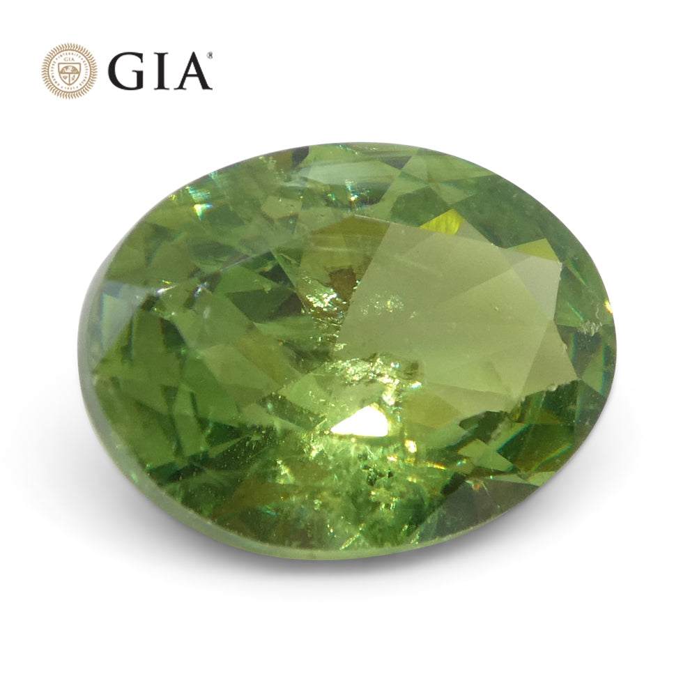 1.91ct Oval Green Demantoid GIA Certified  Unheated - Skyjems Wholesale Gemstones