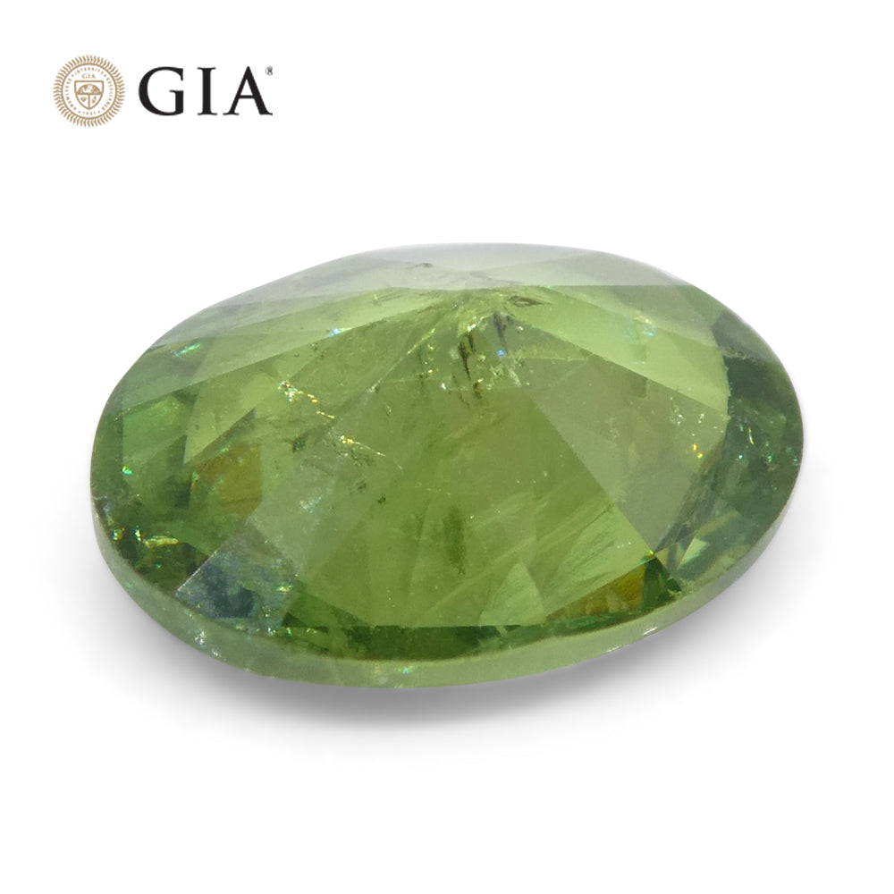 1.91ct Oval Green Demantoid GIA Certified  Unheated - Skyjems Wholesale Gemstones