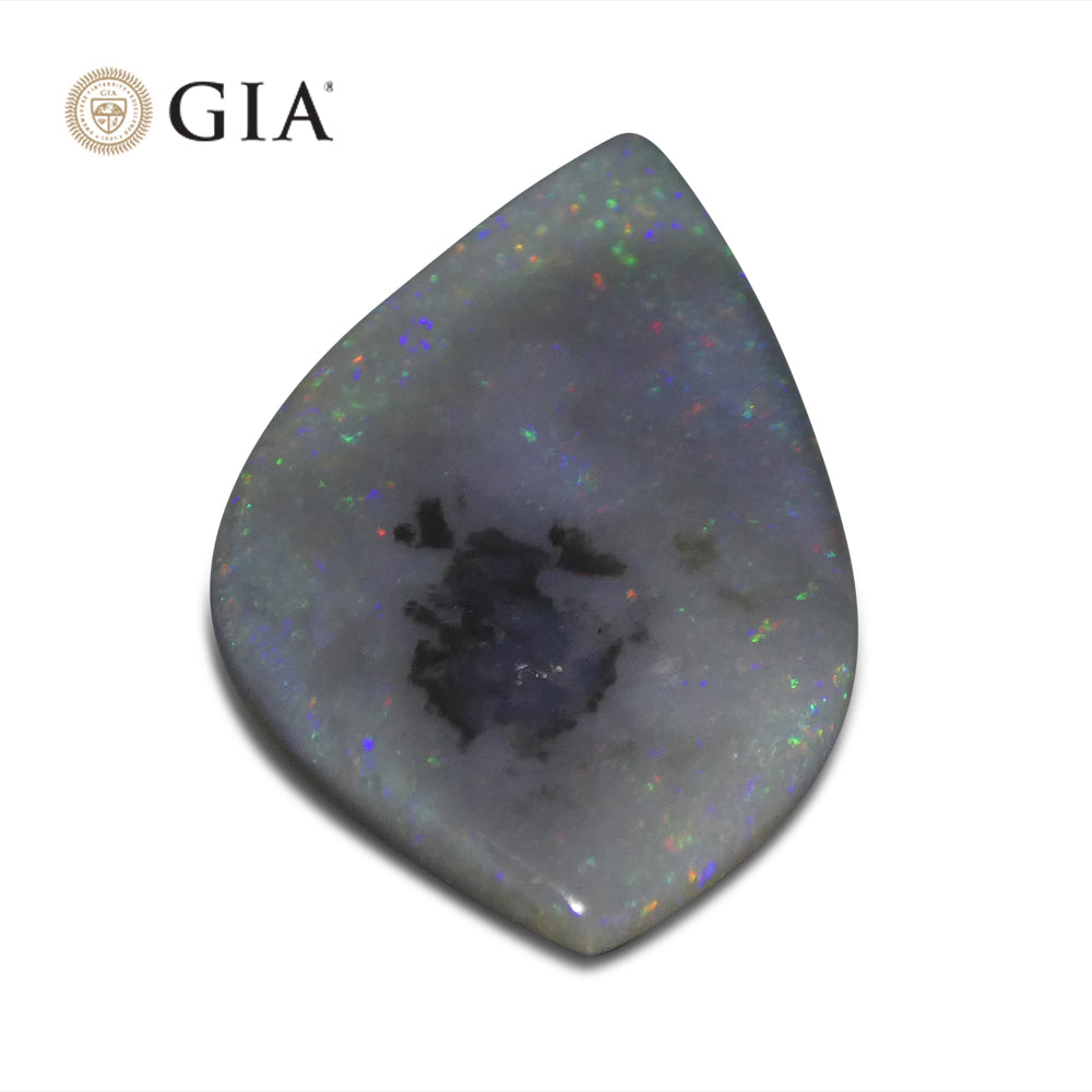 9.53ct Freeform Carving Gray Opal GIA Certified Australia - Skyjems Wholesale Gemstones