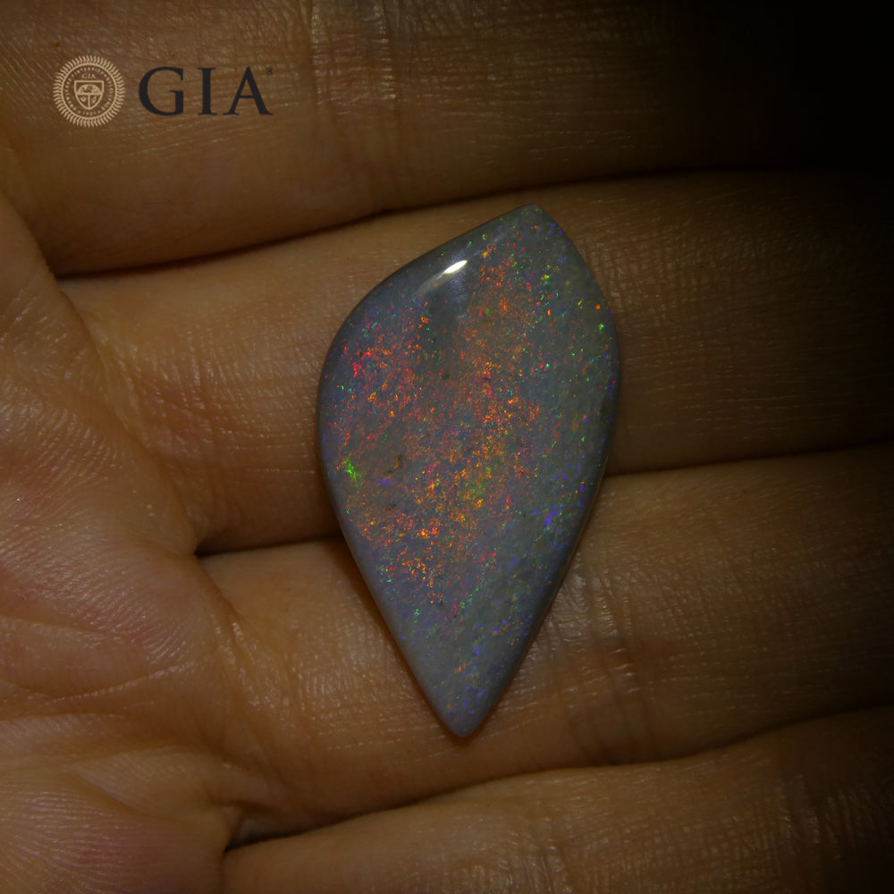 9.53ct Freeform Carving Gray Opal GIA Certified Australia - Skyjems Wholesale Gemstones