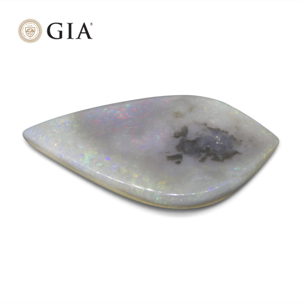 9.53ct Freeform Carving Gray Opal GIA Certified Australia - Skyjems Wholesale Gemstones