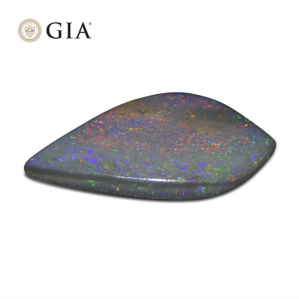 9.53ct Freeform Carving Gray Opal GIA Certified Australia - Skyjems Wholesale Gemstones