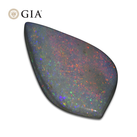 9.53ct Freeform Carving Gray Opal GIA Certified Australia