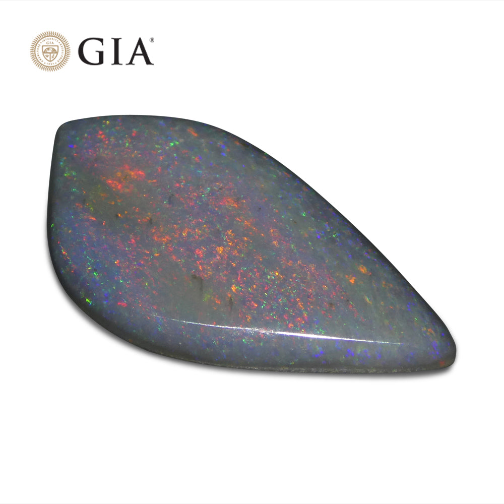 9.53ct Freeform Carving Gray Opal GIA Certified Australia - Skyjems Wholesale Gemstones