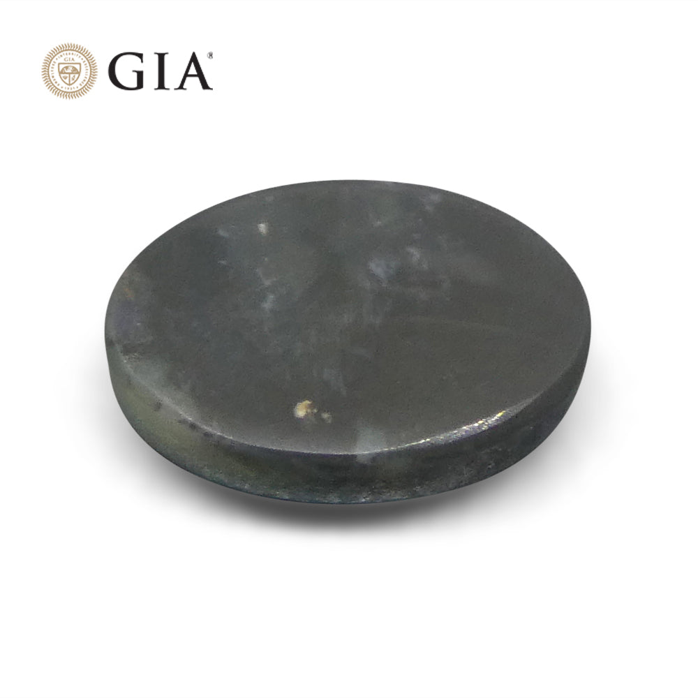 1.42ct Australian Black Opal Cabochon with Play of Color, GIA Certified Natural Gemstone by SkyJems