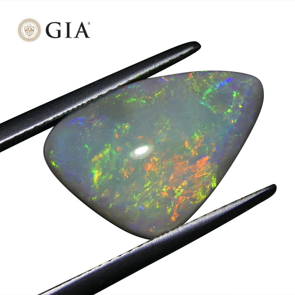 6.39ct Freeform Gray Opal GIA Certified Australia