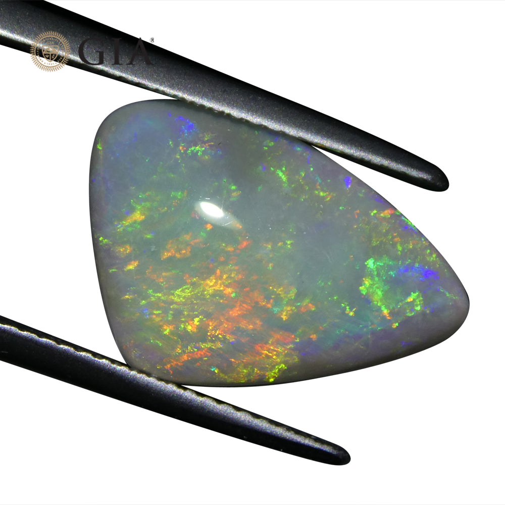 6.39ct Freeform Gray Opal GIA Certified Australia - Skyjems Wholesale Gemstones