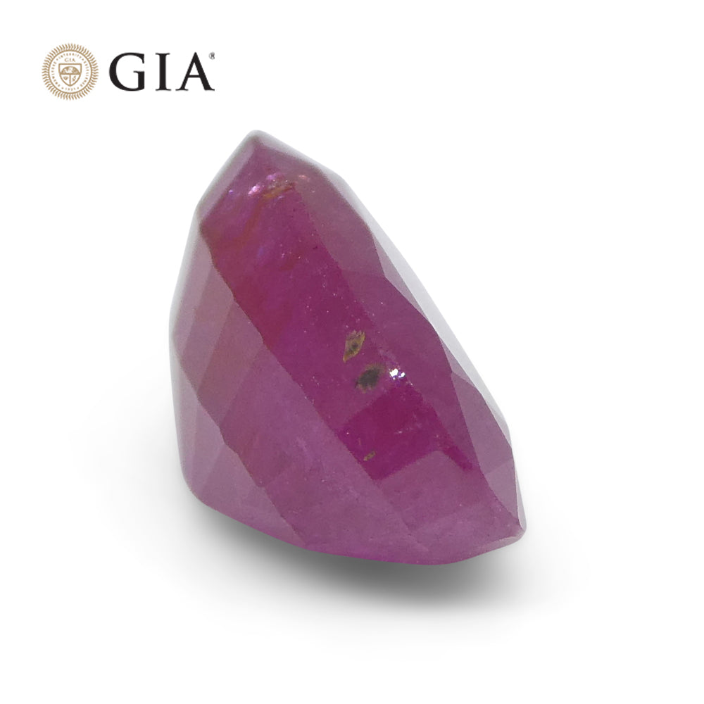 2.38ct Oval Purplish Red Ruby GIA Certified Tajikistan Unheated - Skyjems Wholesale Gemstones