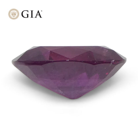 2.23ct Oval Purple-Red Ruby GIA Certified Pakistan / Kashmir, Unheated