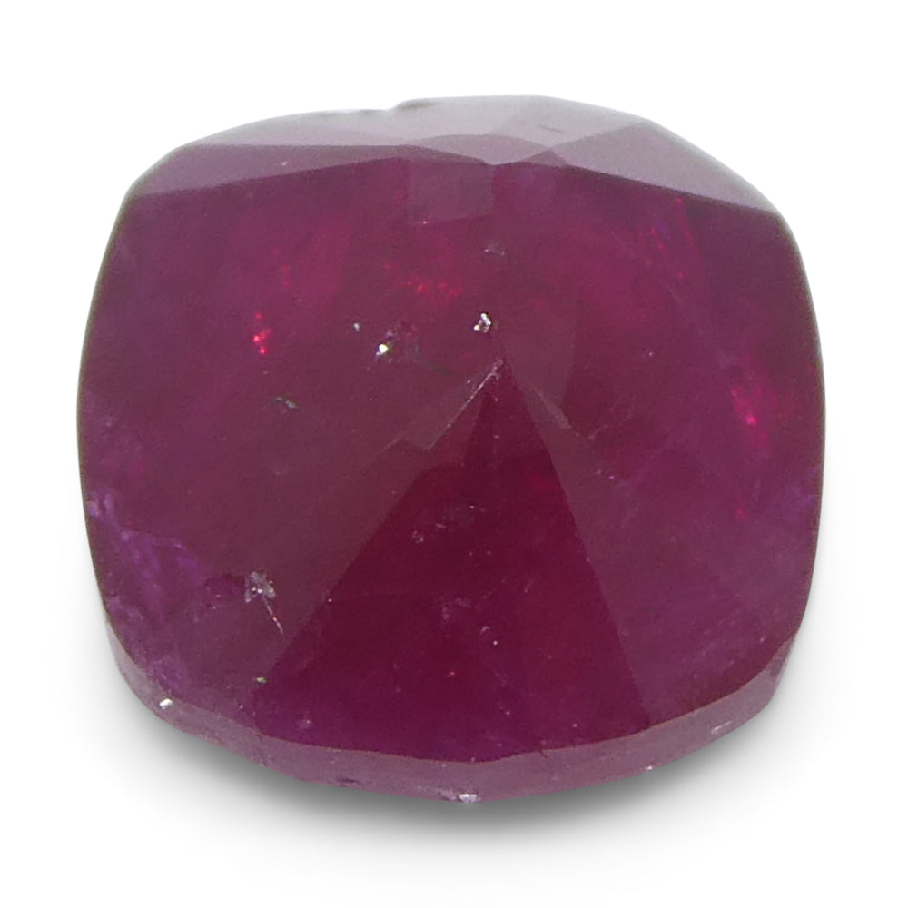 2.06ct Cushion Red Ruby GIA Certified Unheated