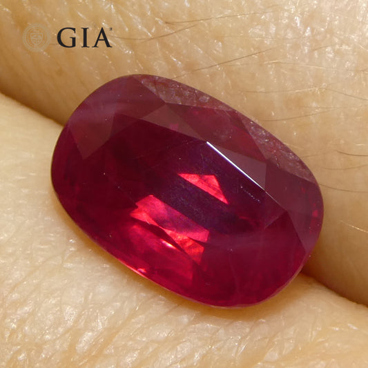 2.88ct Oval Red Ruby GIA Certified Burma (Myanmar)
