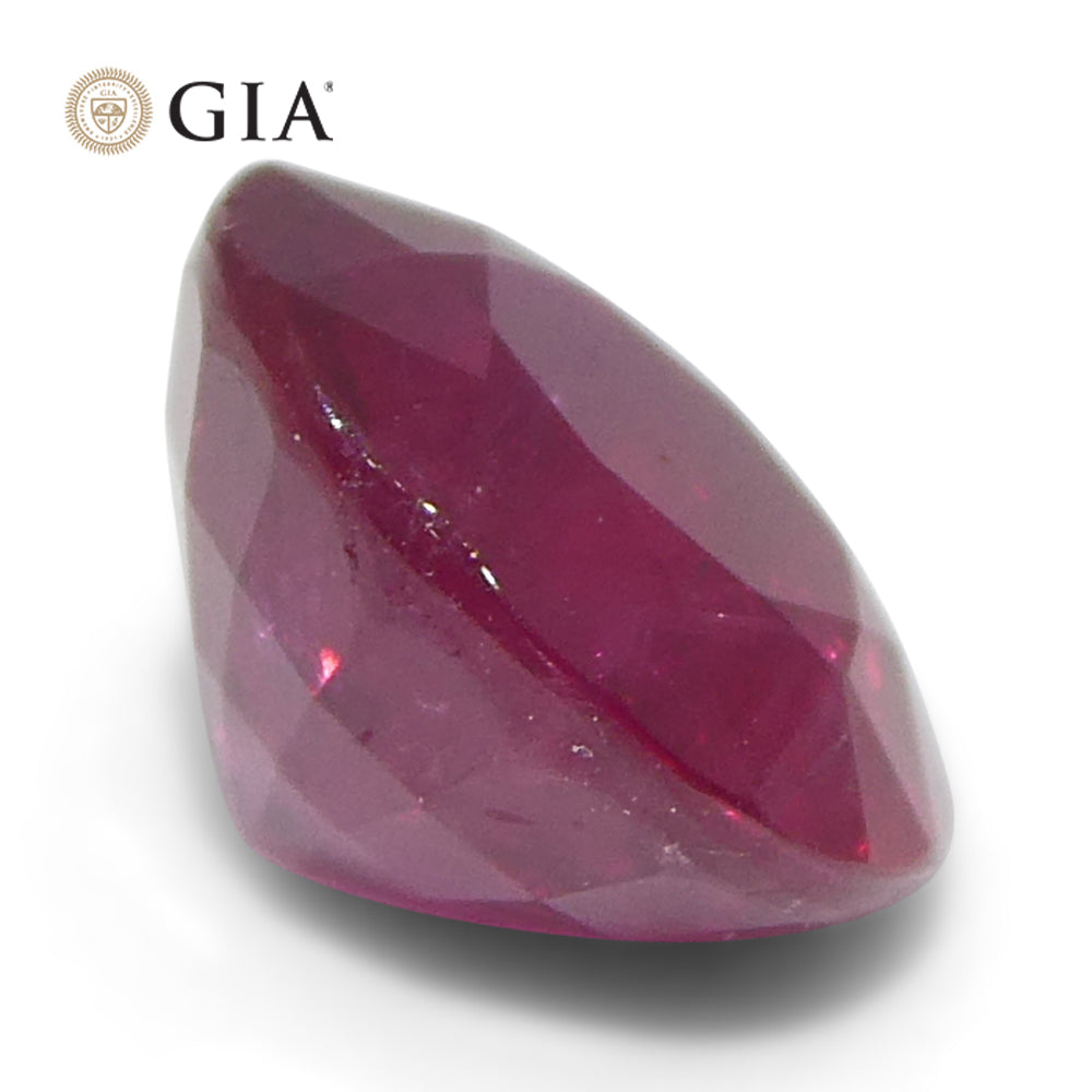 1.53ct Round Red Ruby GIA Certified Madagascar