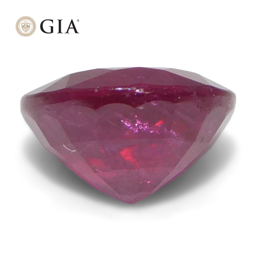 1.53ct Round Red Ruby GIA Certified Madagascar