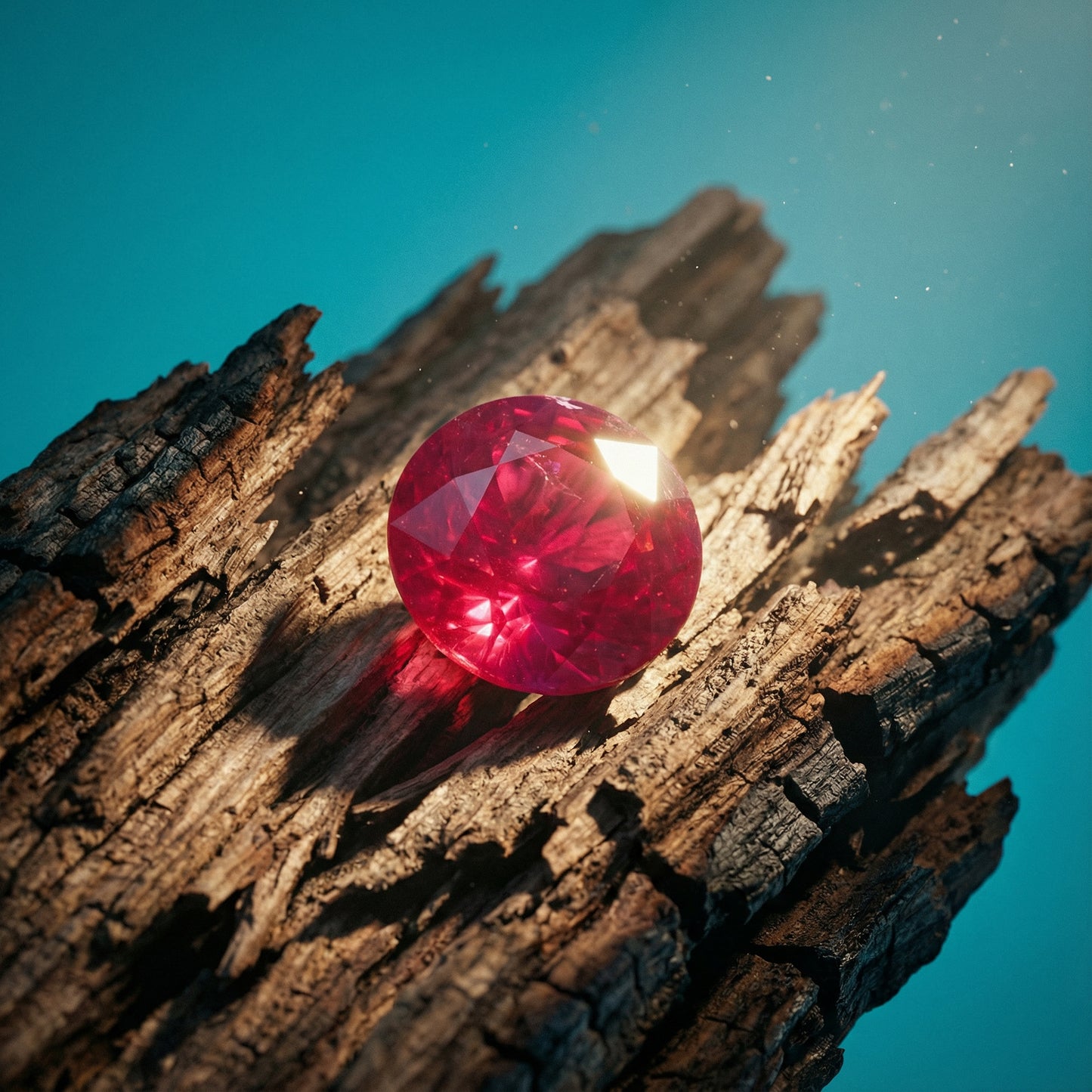 1.53ct Round Red Ruby GIA Certified Madagascar