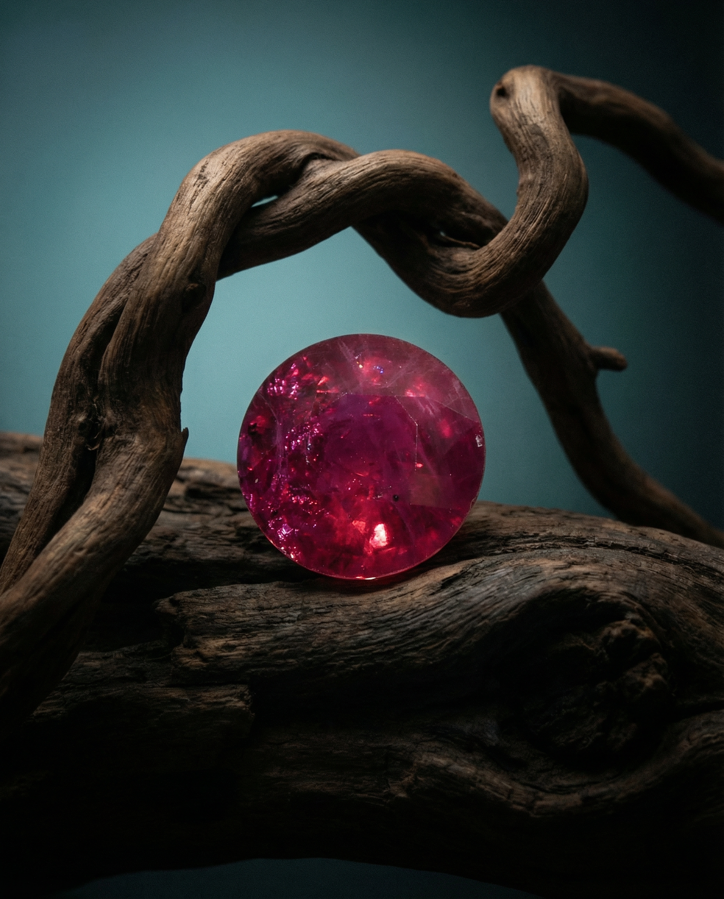 1.06ct Round Red Ruby GIA Certified Madagascar