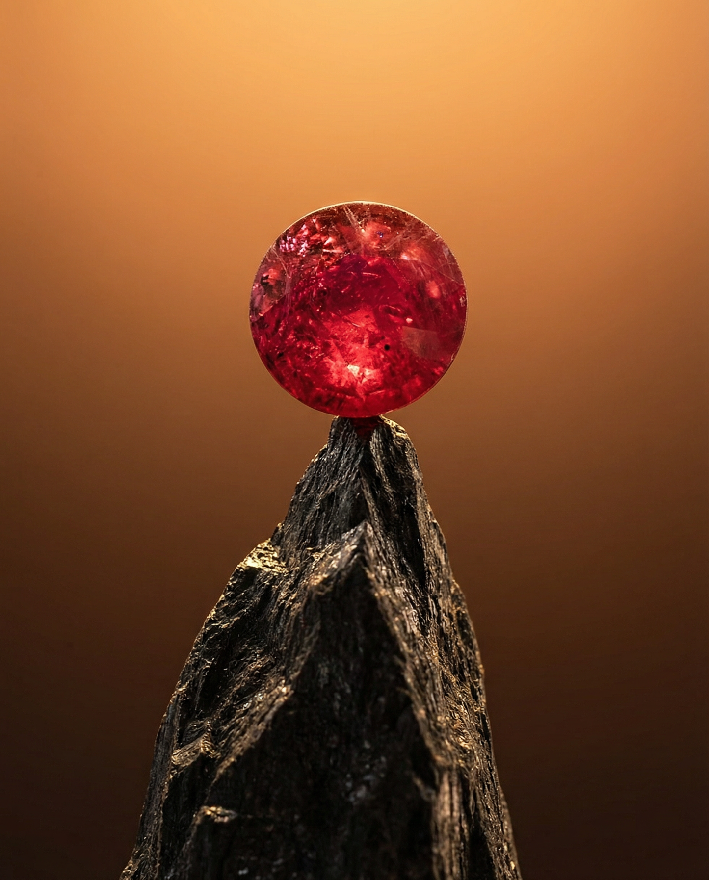 1.06ct Round Red Ruby GIA Certified Madagascar