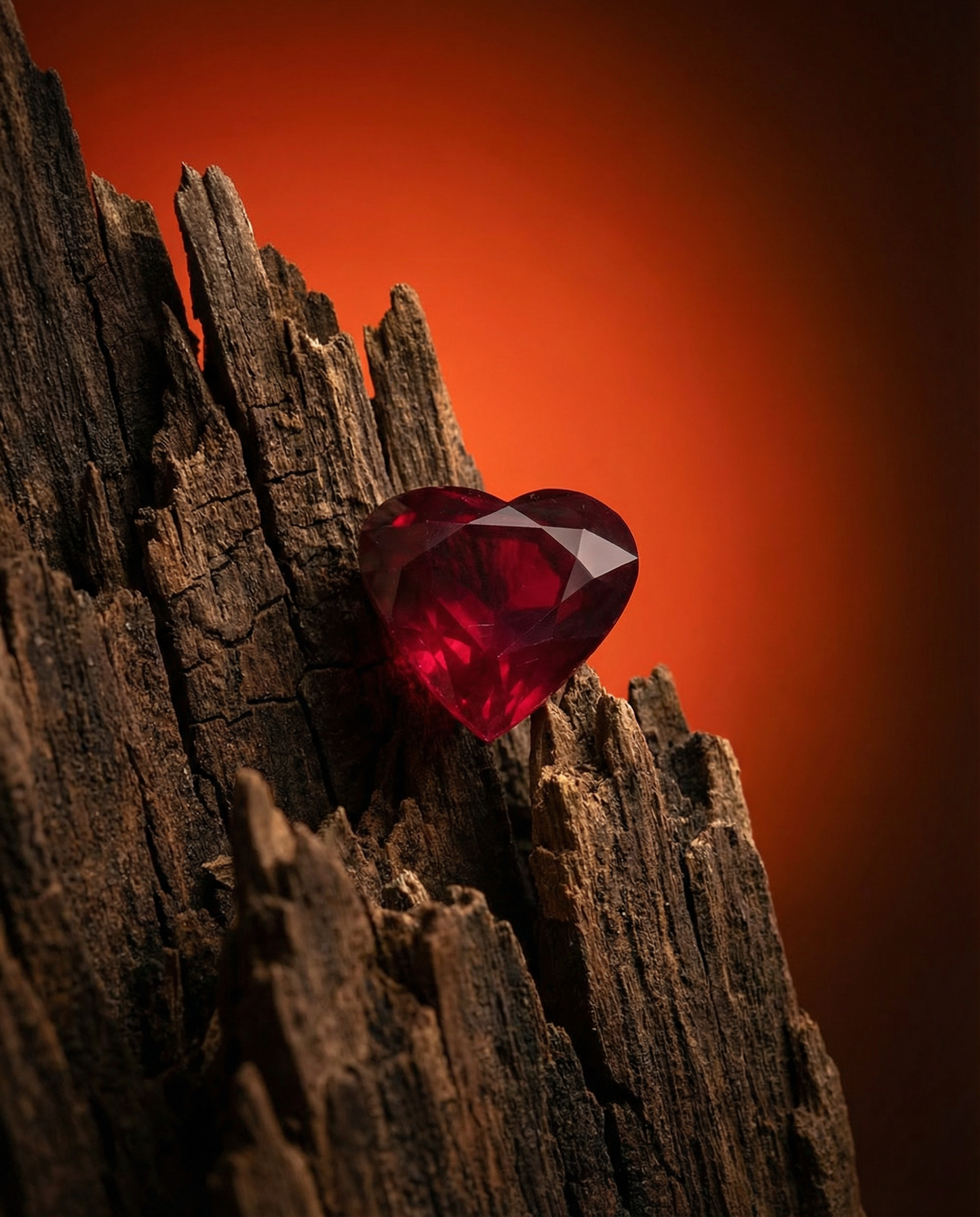 1.92ct Heart Red Ruby GIA Certified Mozambique