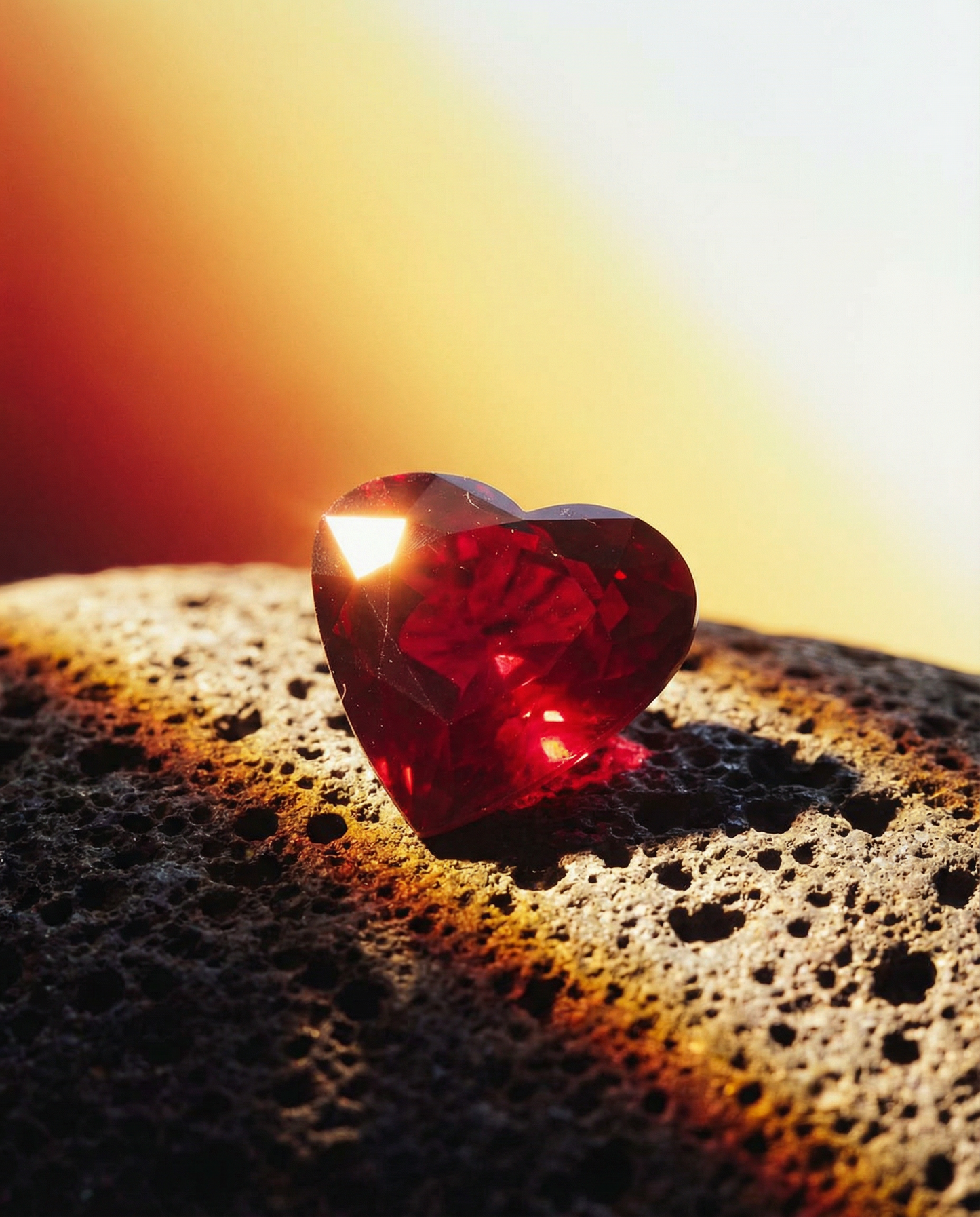 1.92ct Heart Red Ruby GIA Certified Mozambique