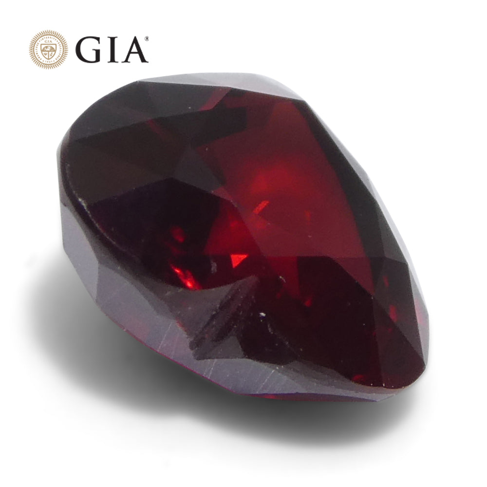 1.92ct Heart Red Ruby GIA Certified Mozambique