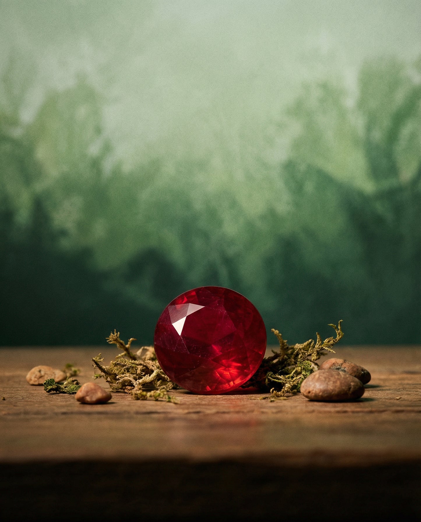 1.16ct Round Red Ruby GIA Certified Madagascar