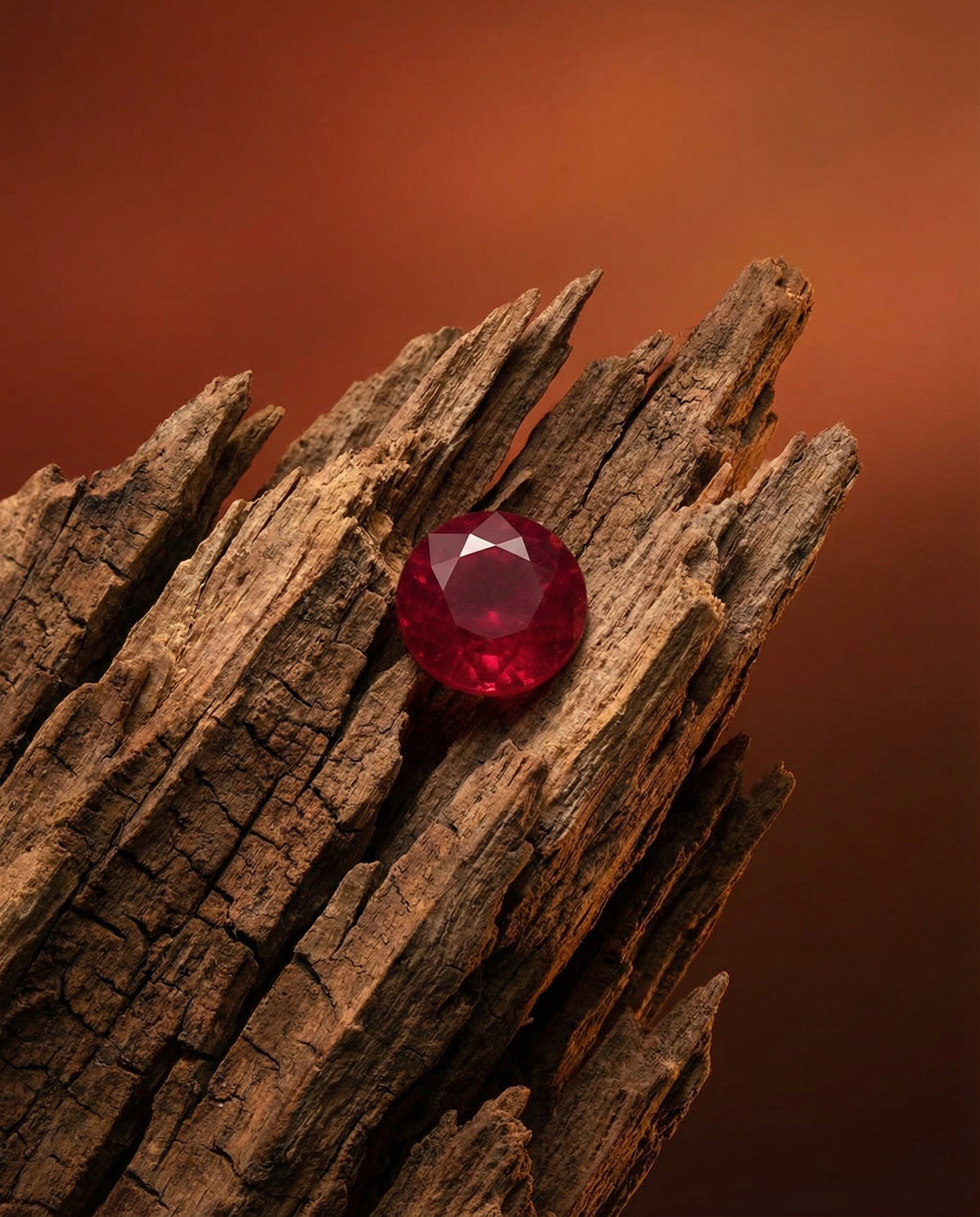 1.16ct Round Red Ruby GIA Certified Madagascar