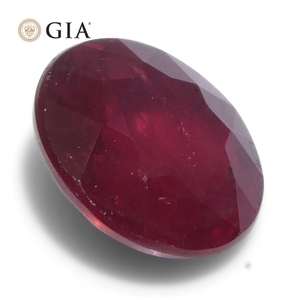 1.16ct Round Red Ruby GIA Certified Madagascar