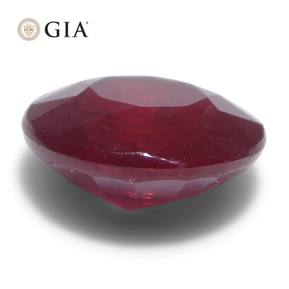 1.16ct Round Red Ruby GIA Certified Madagascar