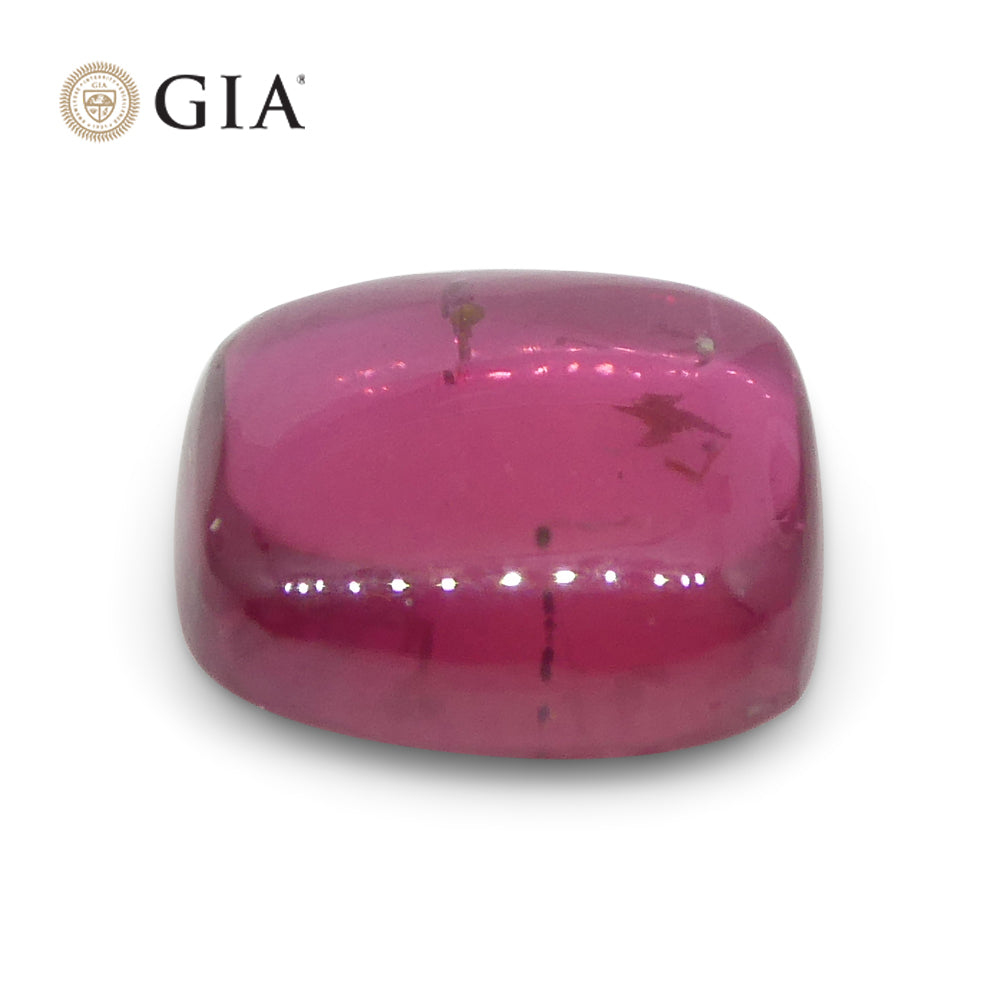 1.53ct Cushion Double Cabochon Purplish Red Ruby GIA Certified Mozambique Unheated - Skyjems Wholesale Gemstones