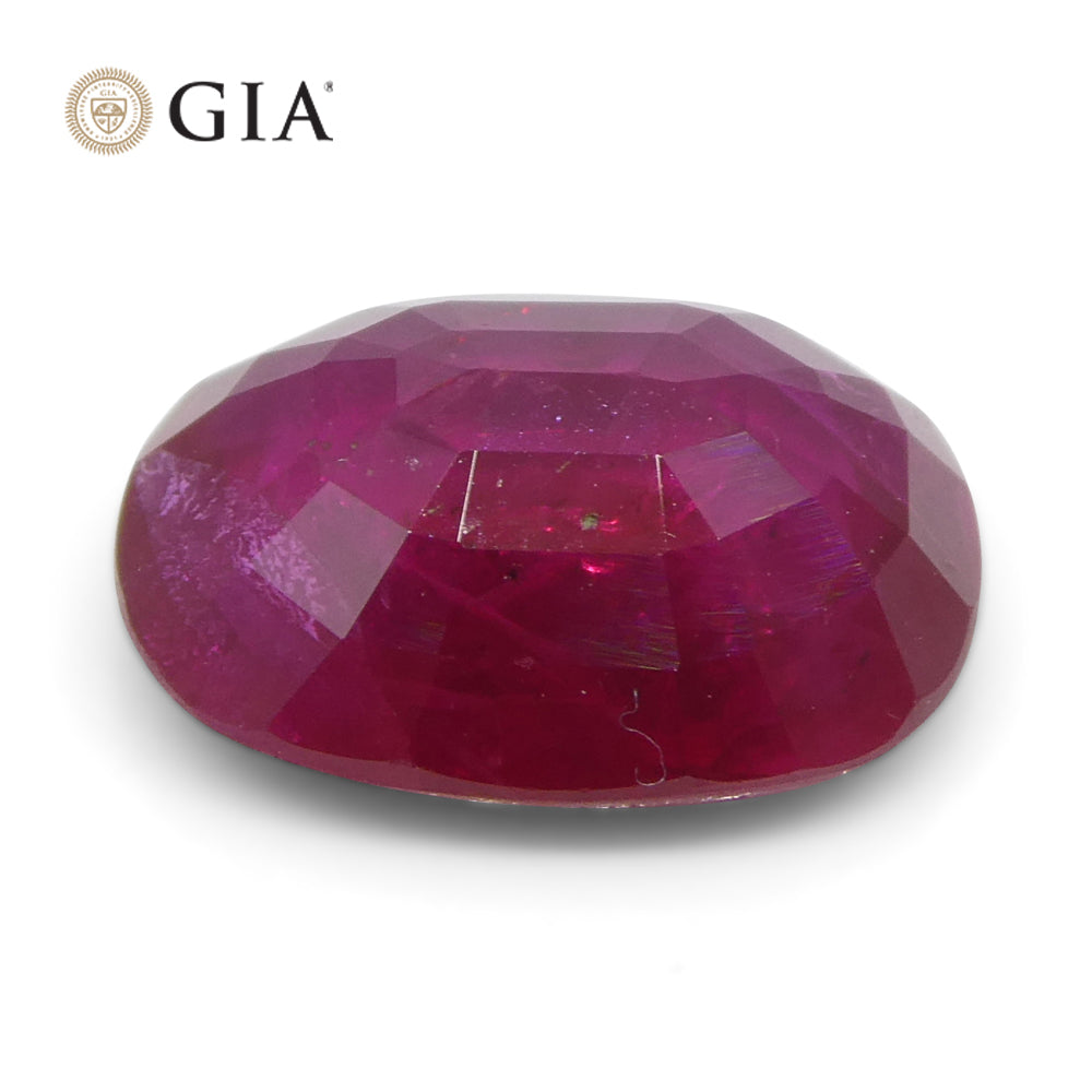 2.04ct Cushion Vivid Red Ruby GIA Certified Mozambique - Skyjems Wholesale Gemstones