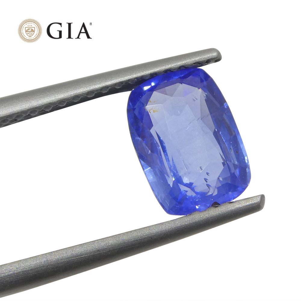 1.97ct Cushion Blue Sapphire GIA Certified Sri Lanka - Skyjems Wholesale Gemstones