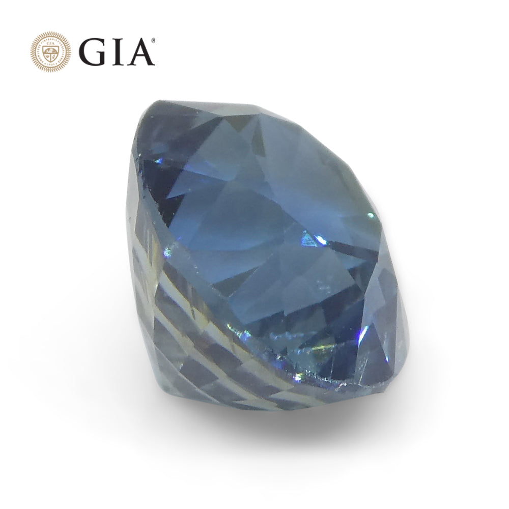 3.42ct Oval Greenish Blue Sapphire GIA Certified Nigeria - Skyjems Wholesale Gemstones