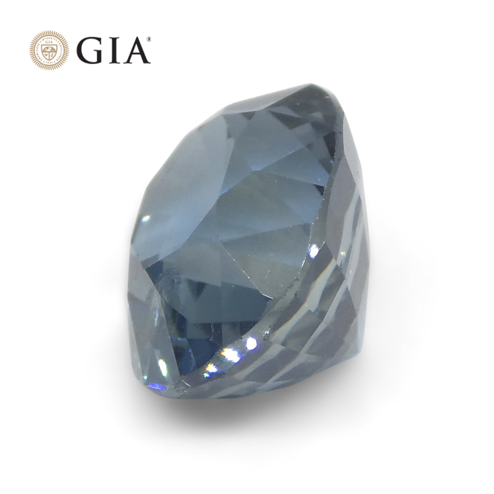 3.42ct Oval Greenish Blue Sapphire GIA Certified Nigeria - Skyjems Wholesale Gemstones