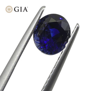 1.07ct Oval Blue Sapphire GIA Certified Unheated - Skyjems Wholesale Gemstones