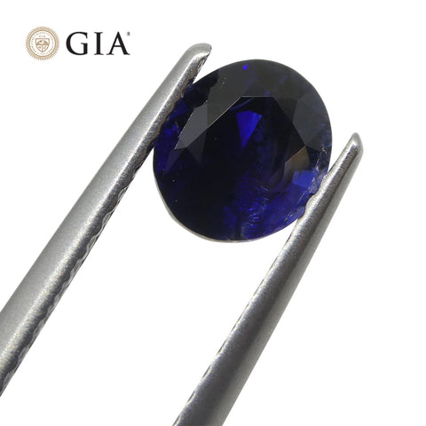 1.07ct Oval Blue Sapphire GIA Certified Unheated