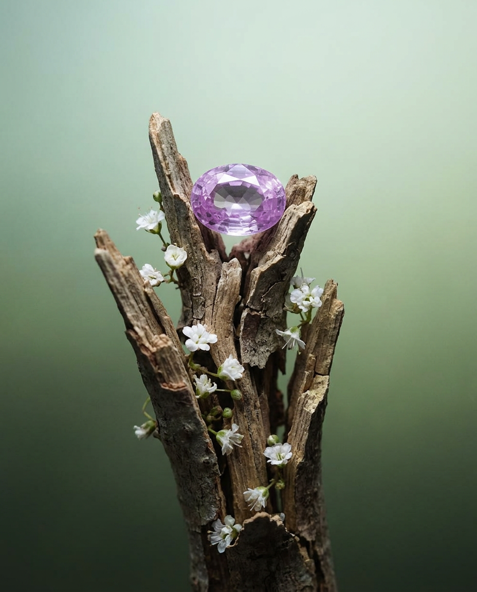 SkyJems 1.87ct Pastel Pink Sapphire Oval from Sri Lanka, GIA certified premium gemstone for fine jewelry