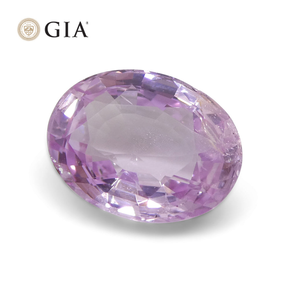 1.87ct Pastel Pink Sapphire Oval GIA Certified Sri Lanka - Skyjems Wholesale Gemstones