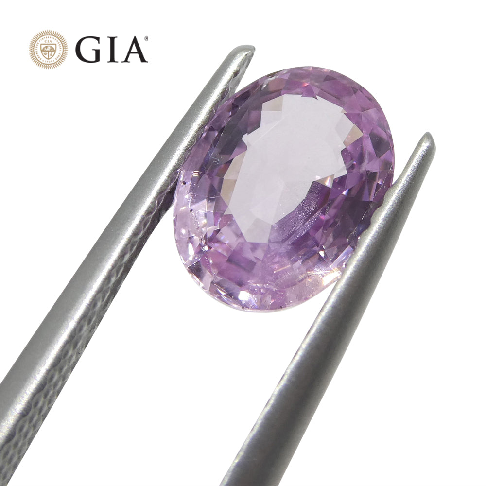 1.87ct Pastel Pink Sapphire Oval GIA Certified Sri Lanka - Skyjems Wholesale Gemstones