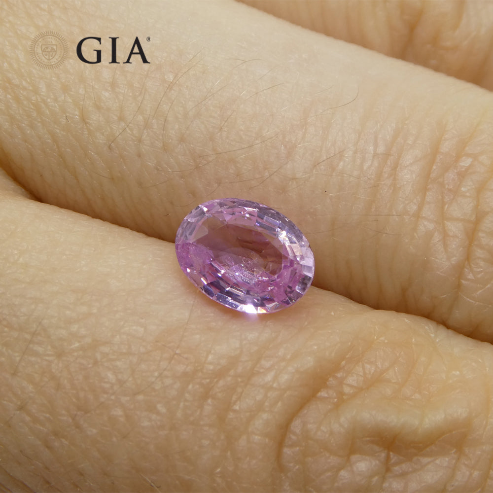 1.87ct Pastel Pink Sapphire Oval GIA Certified Sri Lanka - Skyjems Wholesale Gemstones