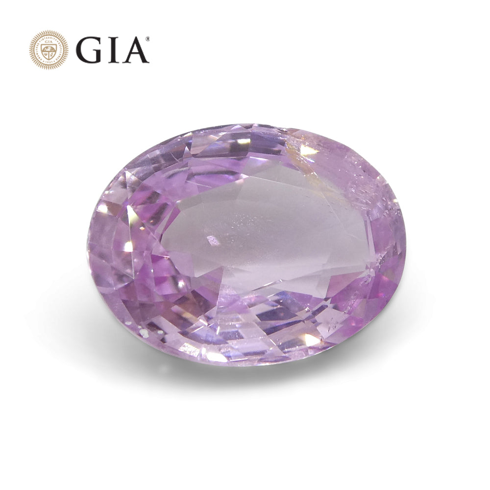 1.87ct Pastel Pink Sapphire Oval GIA Certified Sri Lanka - Skyjems Wholesale Gemstones