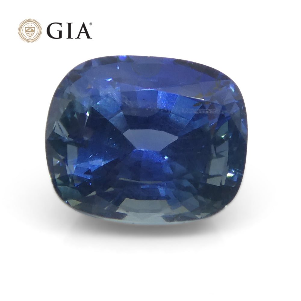 1.69ct Blue Sapphire Cushion GIA Certified Unheated