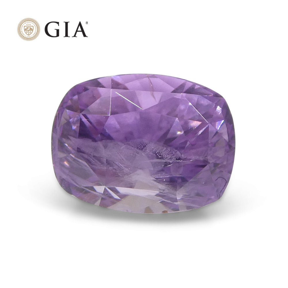 1.95ct Purplish Pink Sapphire Cushion GIA Certified Unheated, Sri Lanka - Skyjems Wholesale Gemstones