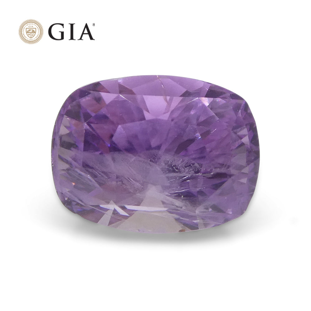 1.95ct Purplish Pink Sapphire Cushion GIA Certified Unheated, Sri Lanka - Skyjems Wholesale Gemstones