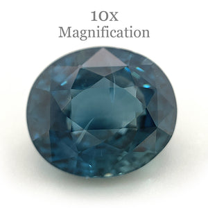 6.84ct Oval Teal Blue Mermaid Sapphire GIA Certified Ethiopia - Skyjems Wholesale Gemstones