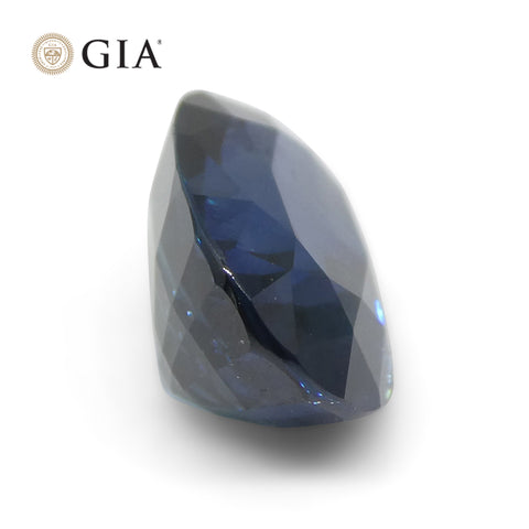 3.87ct Oval Greenish Blue Sapphire GIA Certified Madagascar