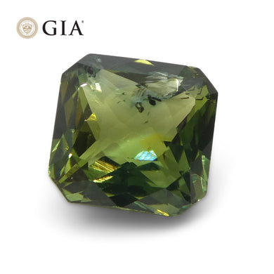 2.15ct Octagonal/Emerald Cut Bluish Green Sapphire GIA Certified - Skyjems Wholesale Gemstones