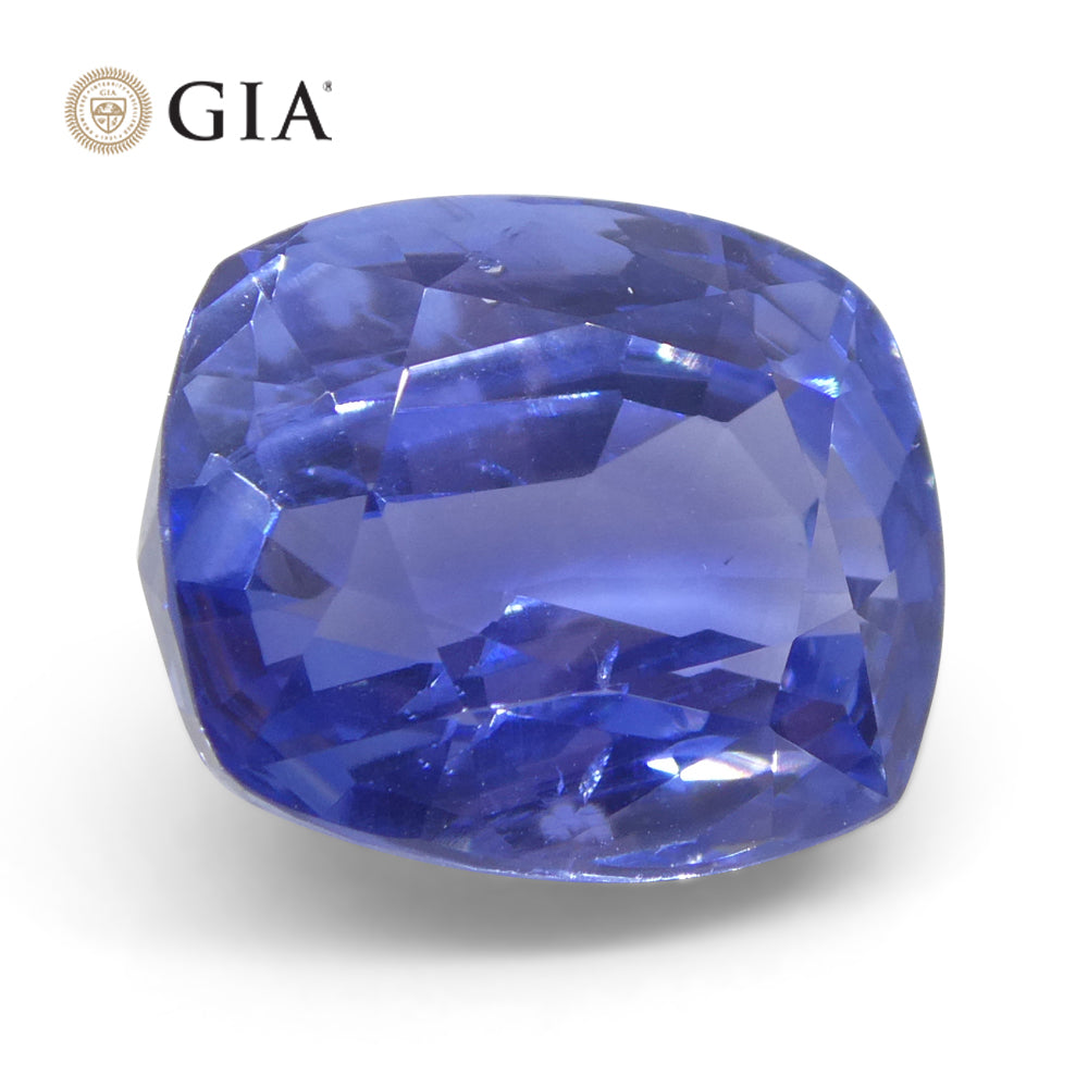 6.98ct Cushion Blue Sapphire GIA Certified Sri Lanka Unheated - Skyjems Wholesale Gemstones