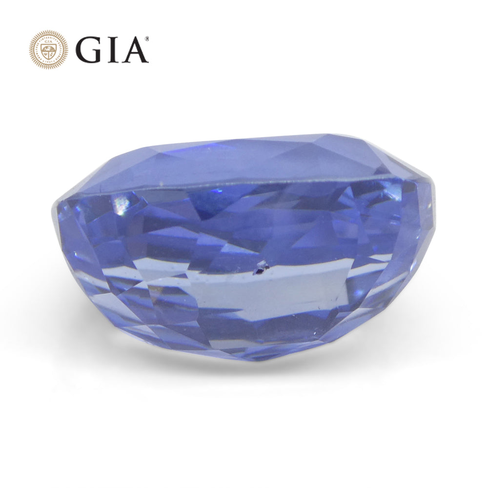 6.98ct Cushion Blue Sapphire GIA Certified Sri Lanka Unheated - Skyjems Wholesale Gemstones