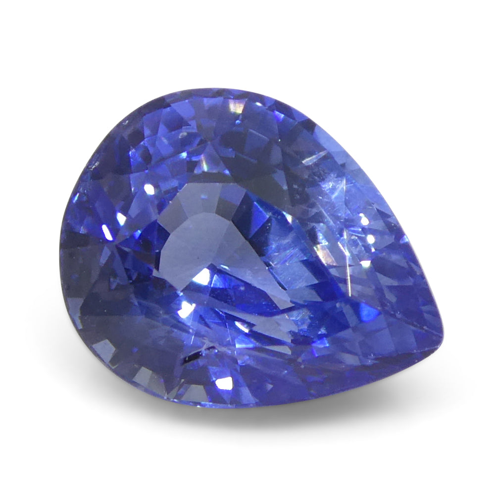 2.14ct Pear Blue Sapphire GIA Certified Sri Lanka Unheated - Skyjems Wholesale Gemstones