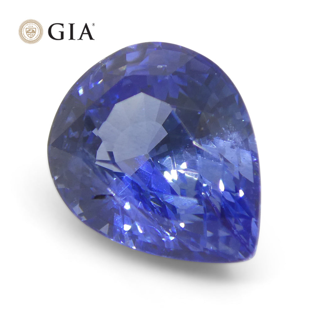 2.14ct Pear Blue Sapphire GIA Certified Sri Lanka Unheated - Skyjems Wholesale Gemstones